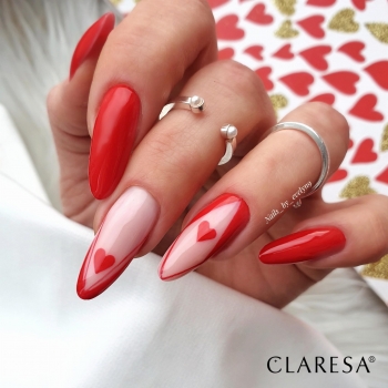 Claresa lakier hybrydowy Red 406 5g